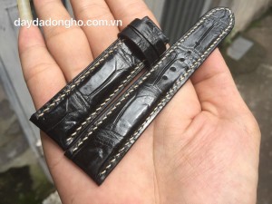 DÂY ĐỒNG HỒ HANDMADE DA CÁ SẤU CAO CẤP -HM4