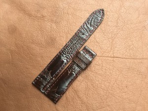 Dây da đồng hồ đà điểu size -DD5